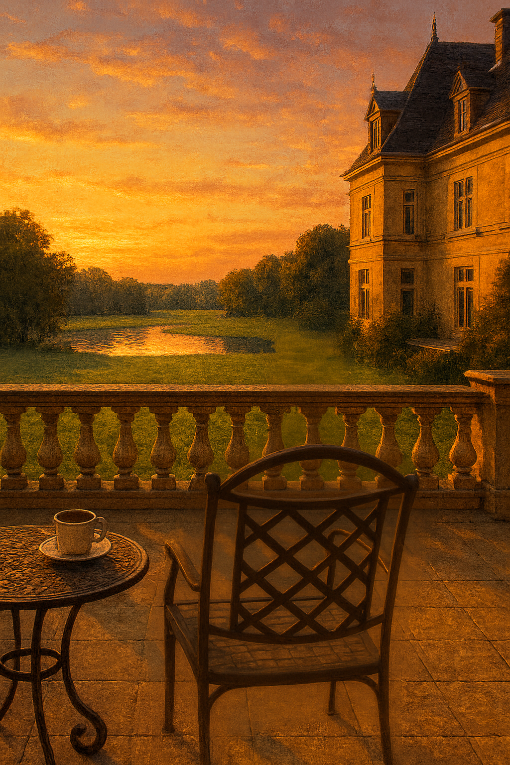 Sunset on the Terrace